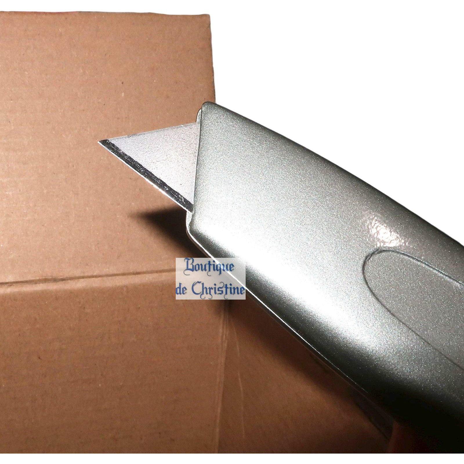 Box Sizer Resizer Utility Knife w/ Scoring Wheel and Heavy Duty Carton Cutter