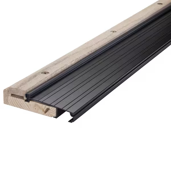 4-9/16 In. X 1-1/8 In. X 36 In. Brown Adjustable Aluminum & Hardwood Threshold