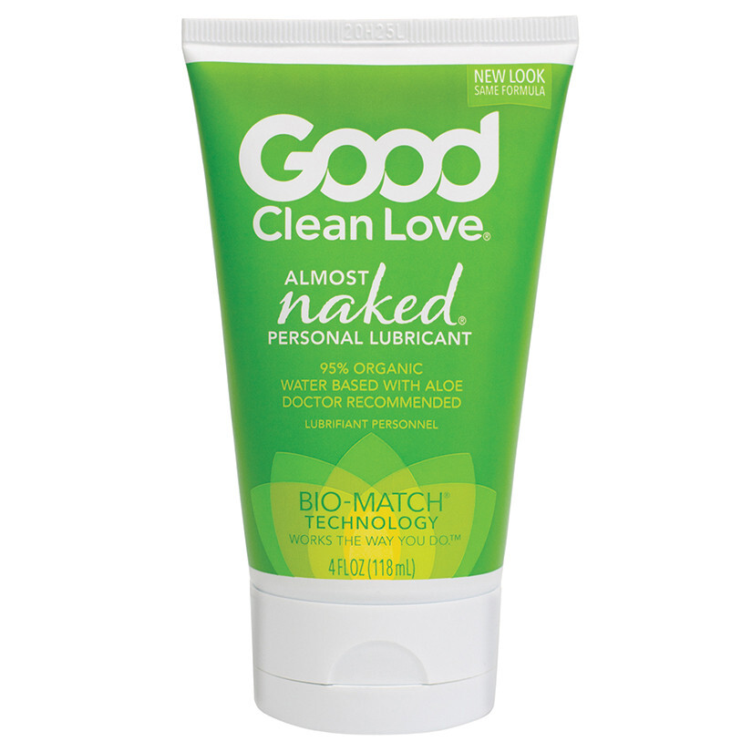 Good Clean Love Almost Naked Organic Water Based w/ Aloe Personal Lubricant 4 oz