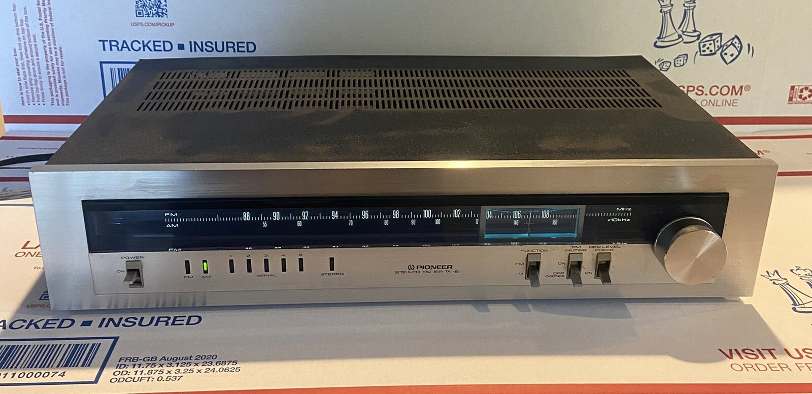 Vintage Pioneer TX-610 AM FM Stereo Tuner UNTESTED