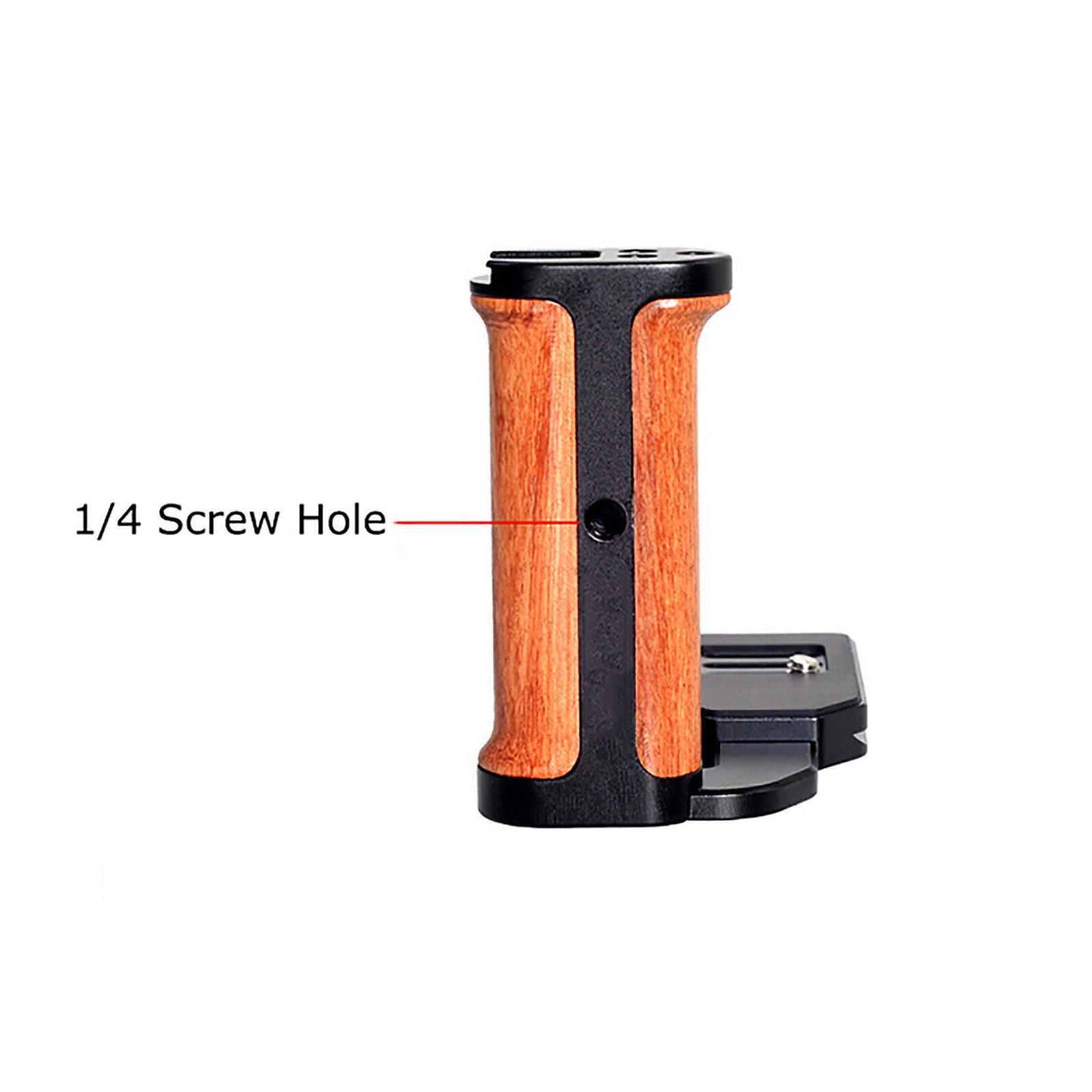 Side Wood Handle Left L-Plate Quick Release Plate Universal Camera Accessory Xb