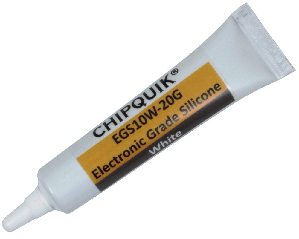 Chip Quik EGS10W-20G Electronics Grade Silicone Adhesive Sealant 20g, White