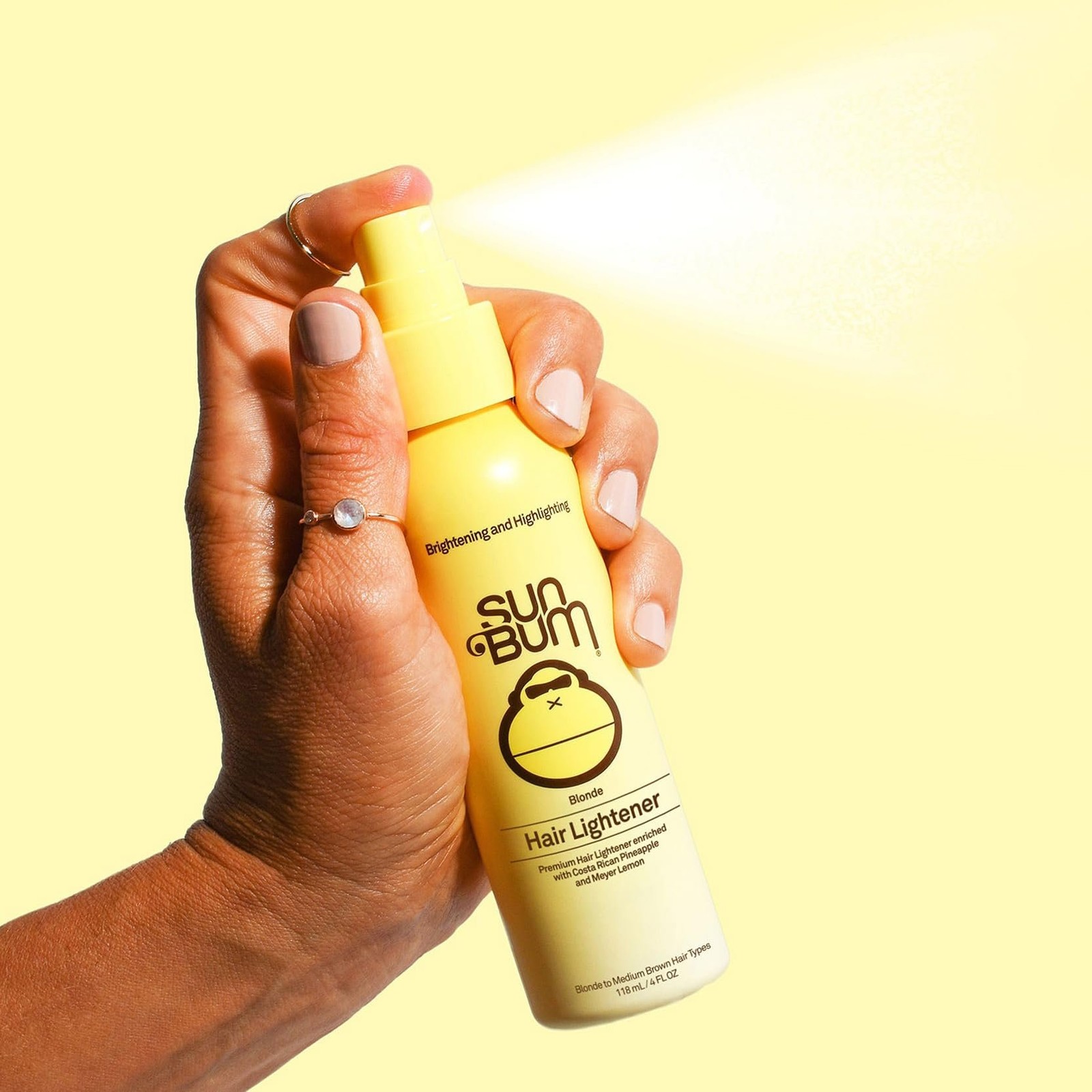 Sun Bum Blonde Formula Hair Lightener, Spray, Banana Scent, 4 oz, For Blonde...
