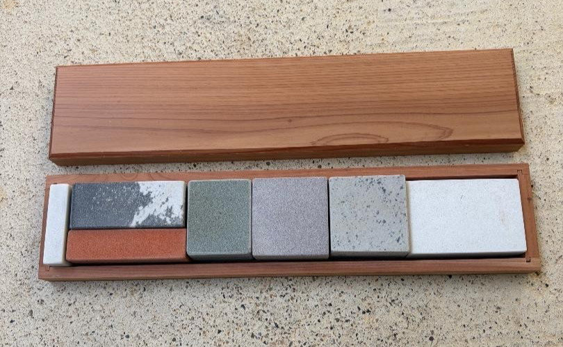 Combo Block Set of Arkansas Novaculite Stones in an Arkansas Cedar Box - NEW