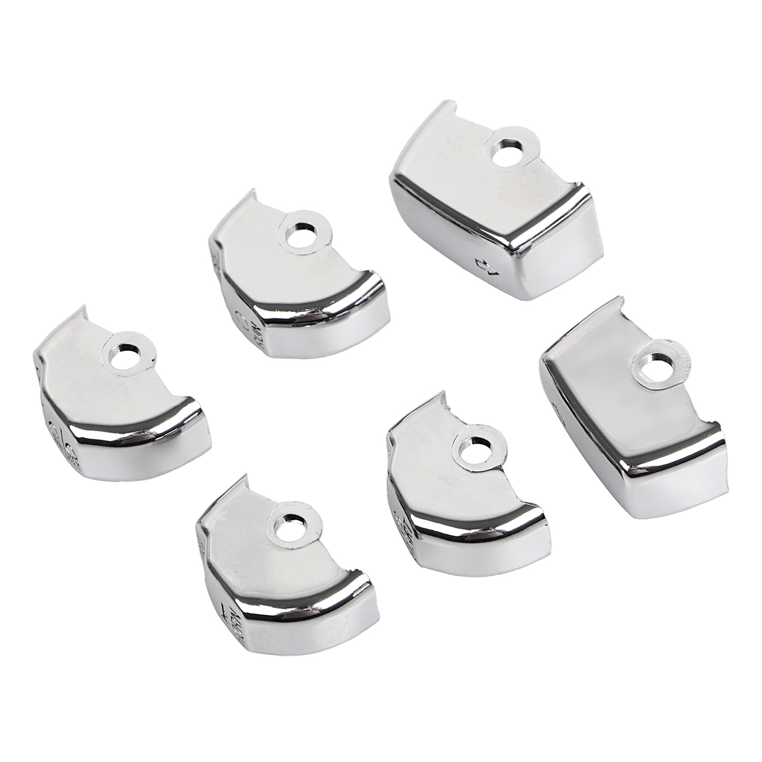 Chrome Hand Control Switch Housing Button Cap For Harley Dyna FXDF FXDLS Softail