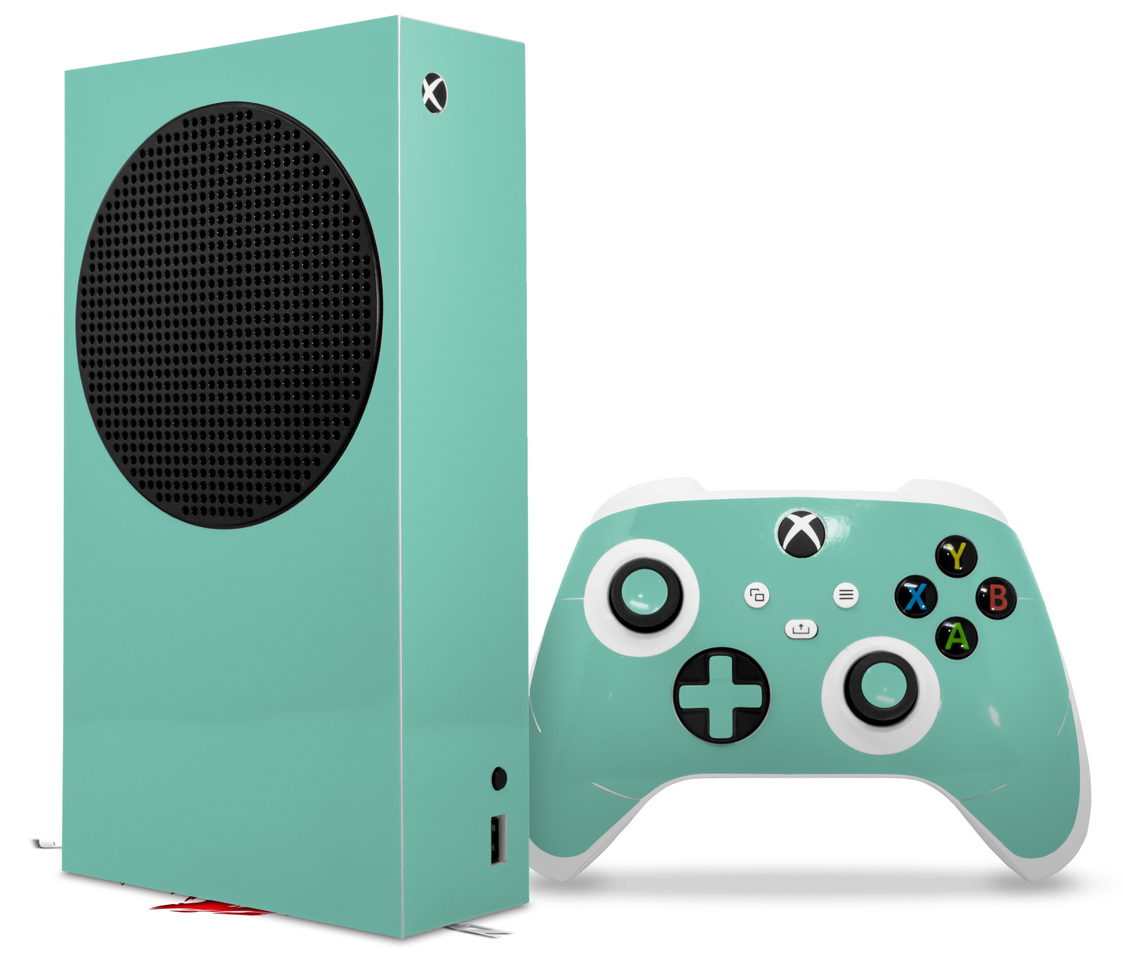 Skin Wrap for XBOX Series S Console Controller Solids Collection Seafoam Green