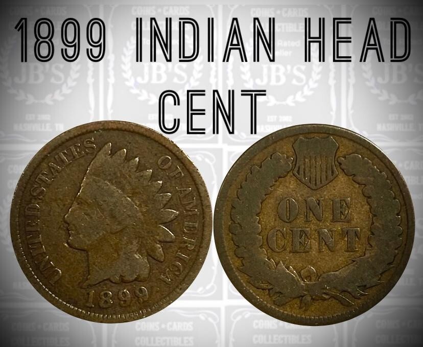 1899 Indian Head Cent Penny (AG+/G+) *JB's Coins*