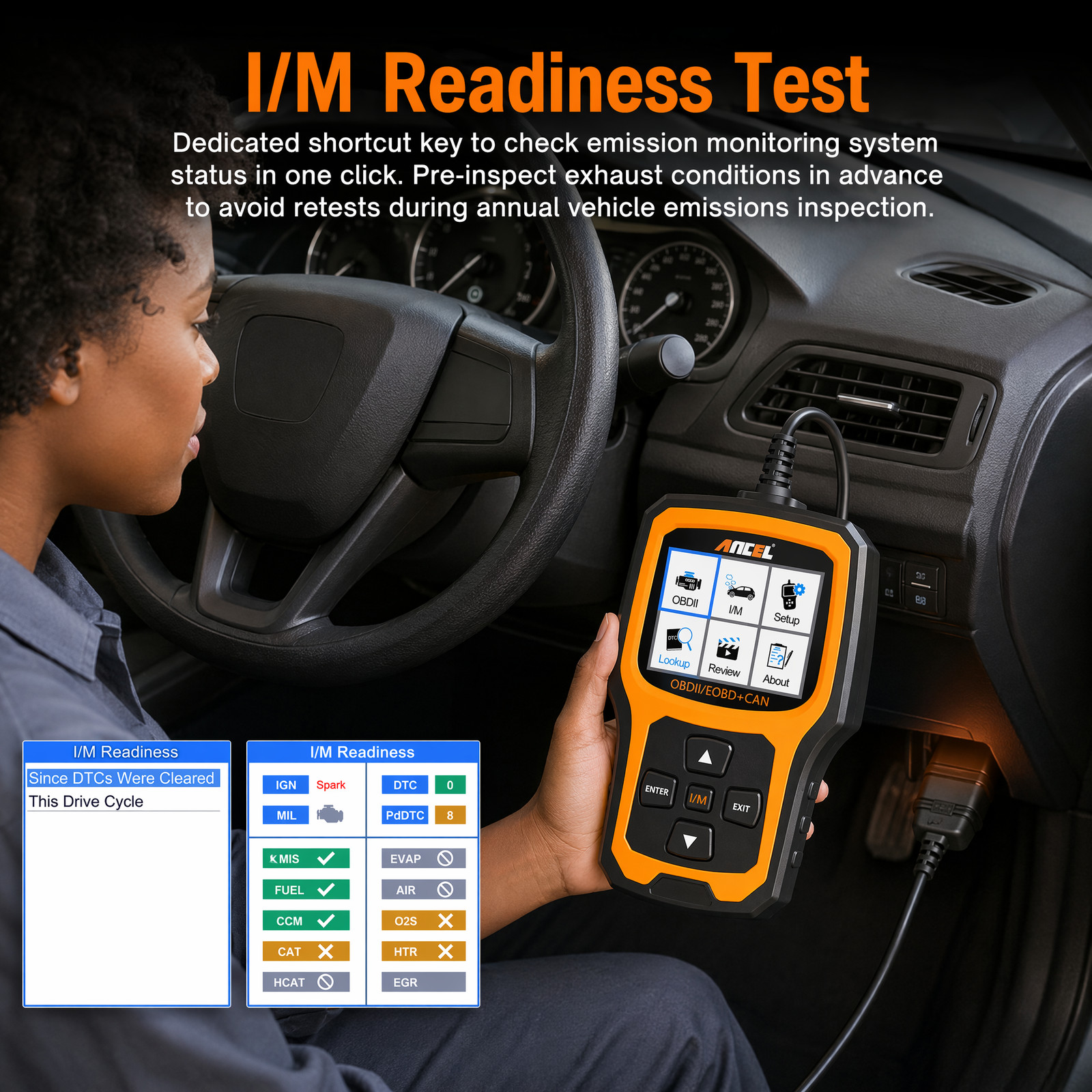 Check Engine Fault Code Reader Automotive OBD2 Scanner Car Diagnostic Scan Tool