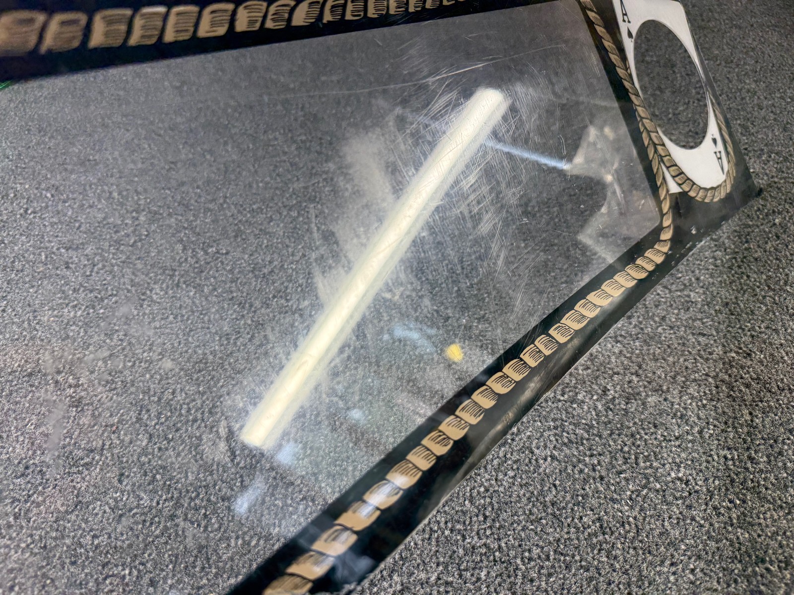 Data East Maverlick Pinball Plastic Speaker Panel Display Cover ORIGINAL