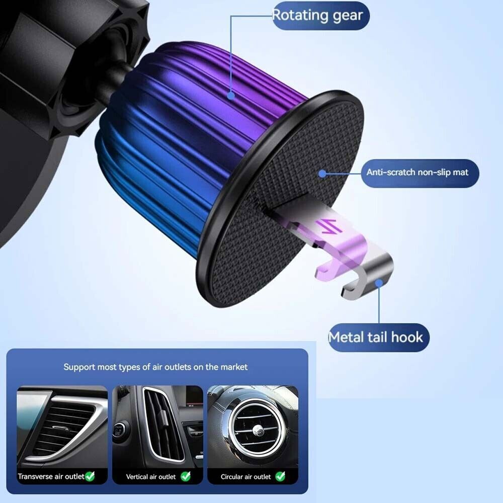Air Vent Car Phone Holder Universal Car Mount for iPhone 16 15 Samsung Phone GPS