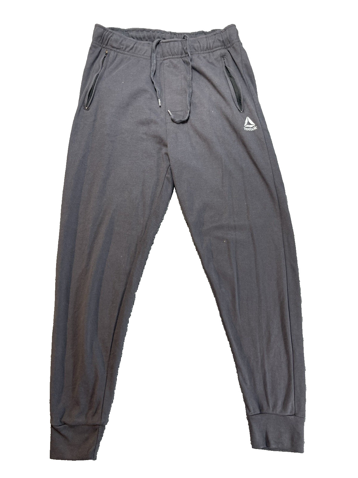 Reebok Men's Activewear Jogger Pants Drawstrings Waistband Zip Pockets Sz Medium