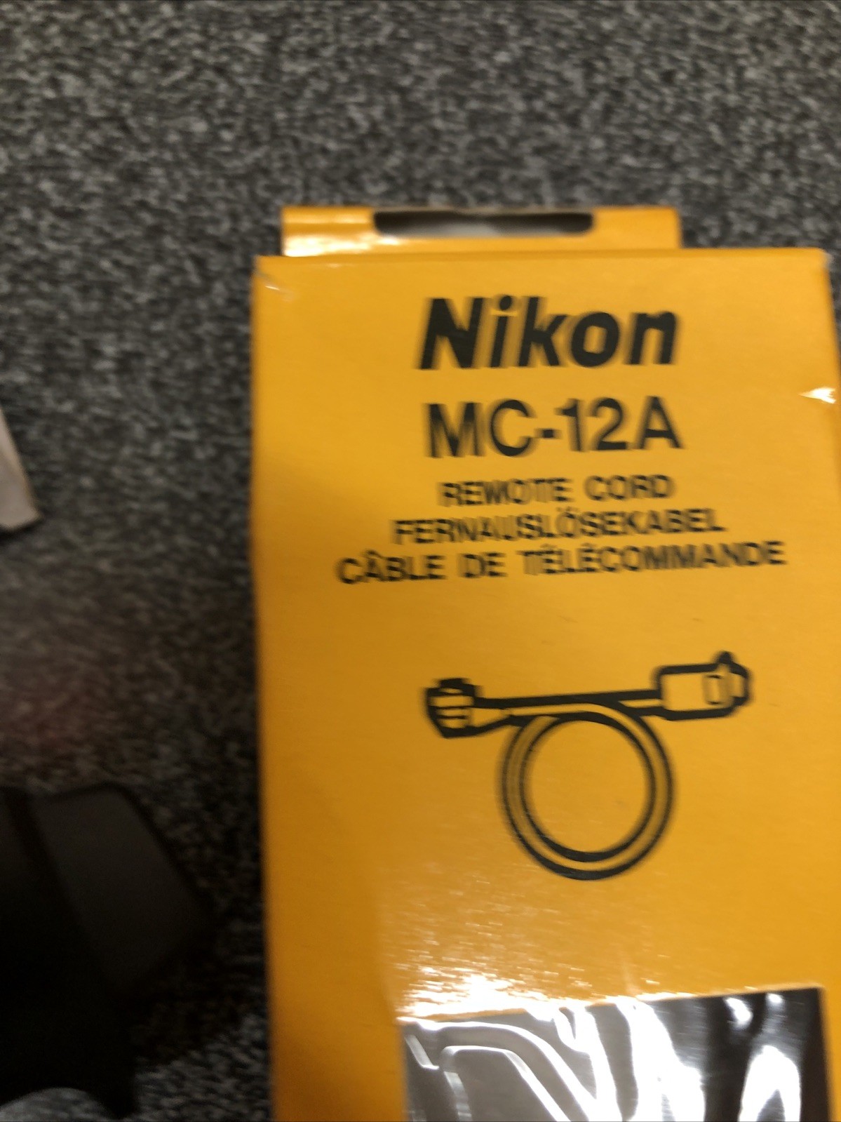 Vintage Nikon MC-12A Motor Remote Trigger Shutter Release Cord