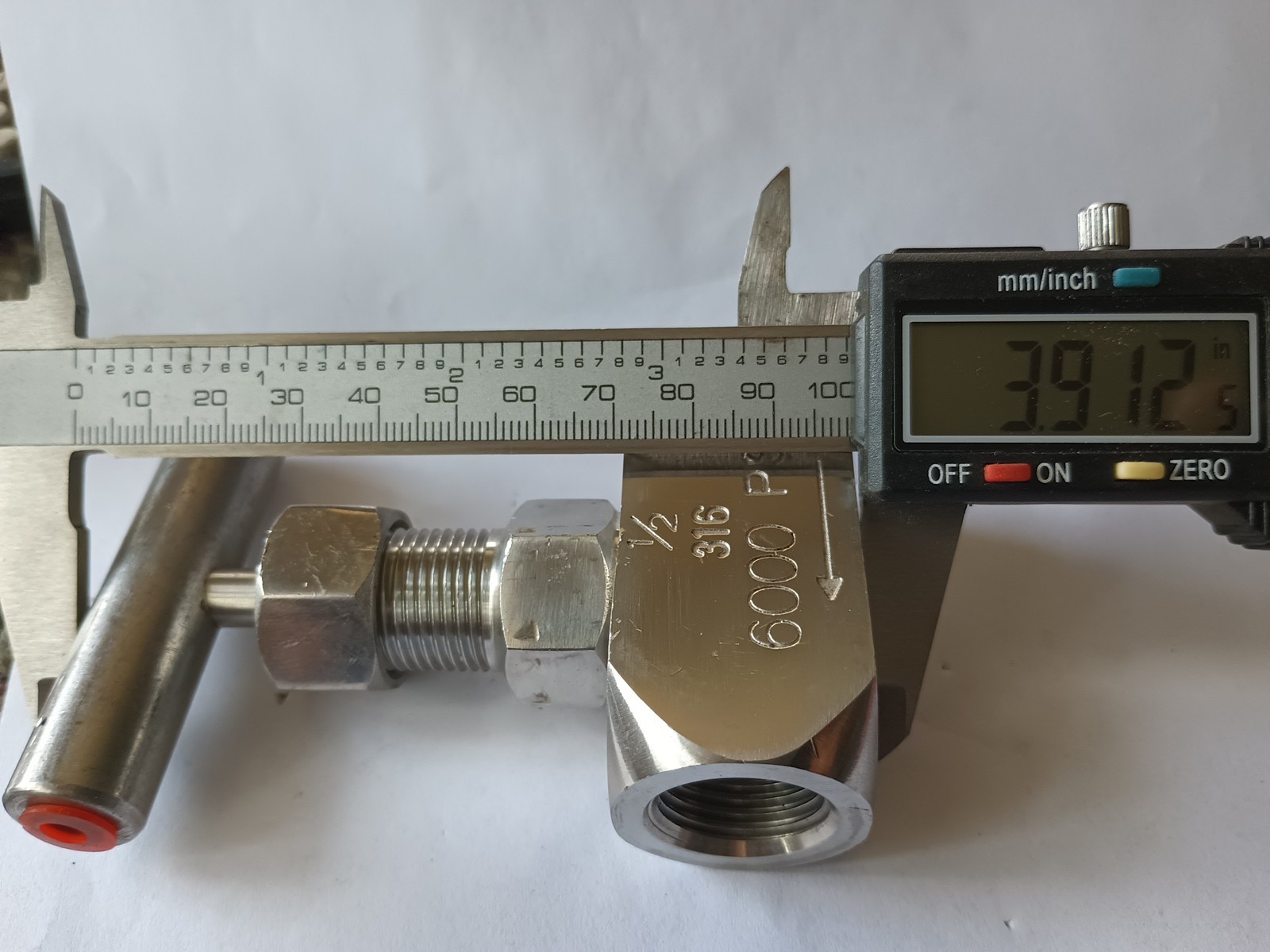 1/2" 316 SS Stainless Steel Needle Valve Flow Control 6000 PSI HYDRAULIC SYSTEM