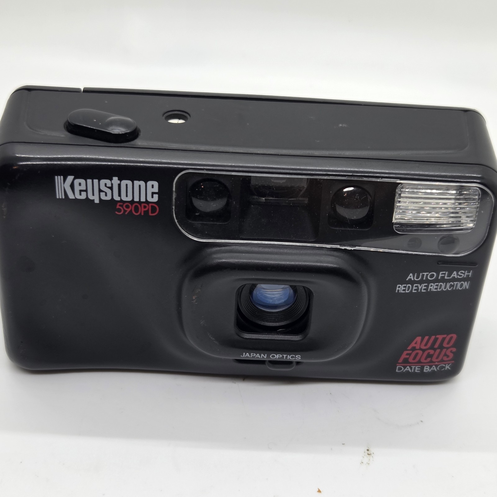 Keystone 590PD 35mm Point & Shoot Film Camera Auto Focus Date Back Powers Up