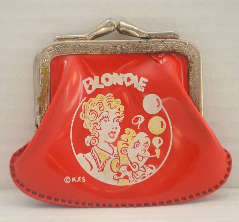 Vintage Blondie Red Change Purse