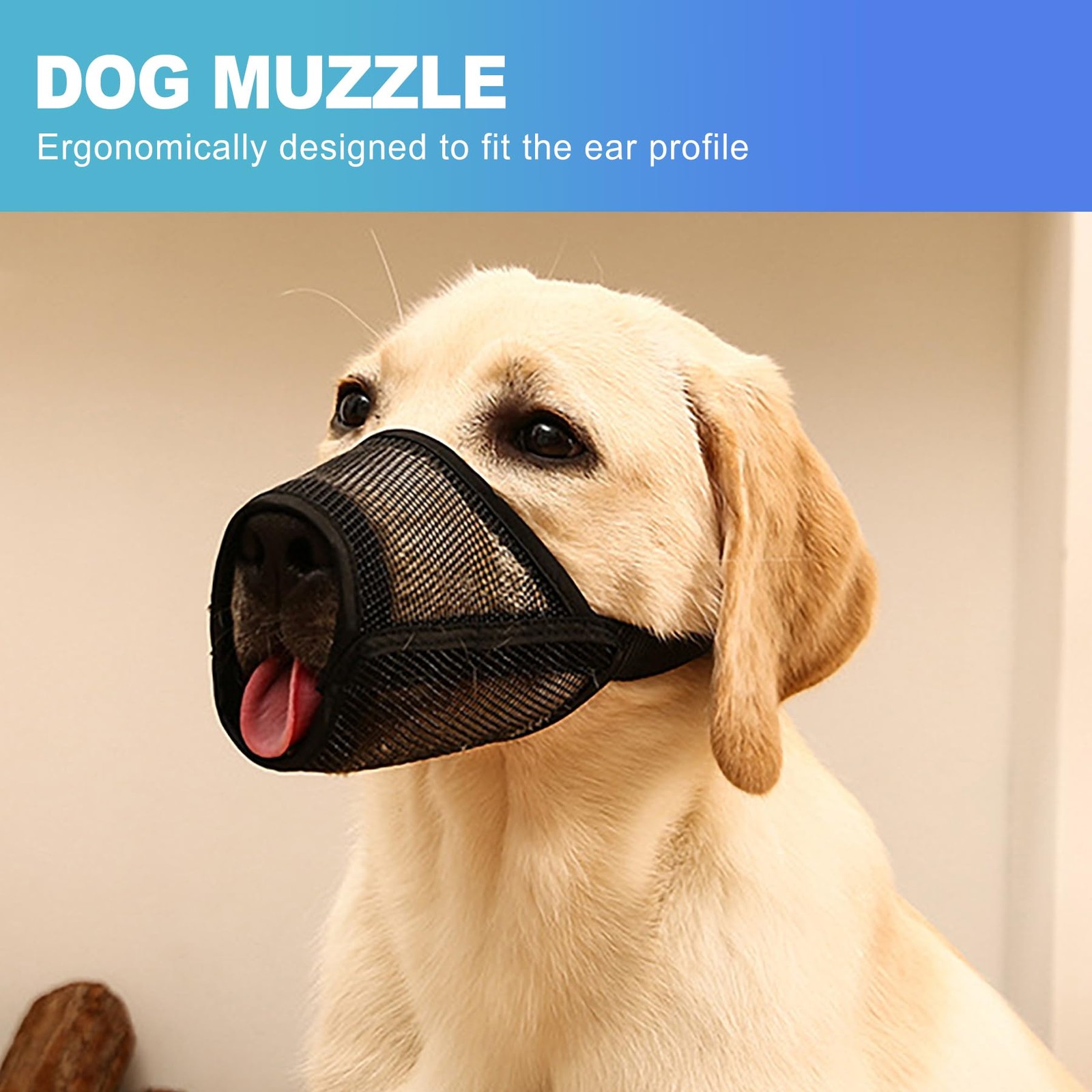 CoguZed 1-Pack Single Pack Soft Dog Muzzle for Small Dogs – S, Black