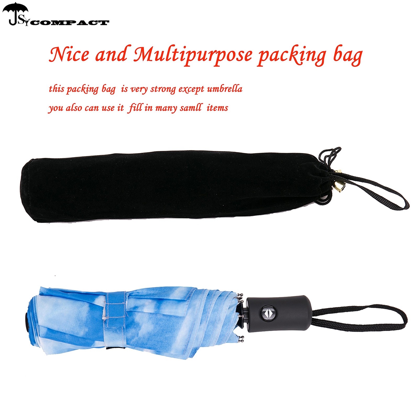 Travel Umbrella Windproof Automatic LightWeight Unbreakable Umbrellas-factory...