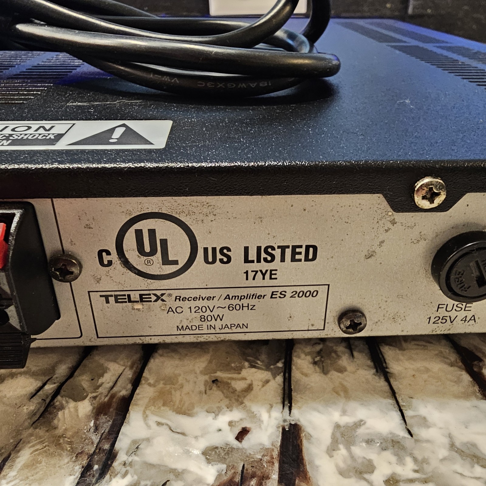 TELEX Classmate ES 2000 Receiver/Amplifier PA Tested Working