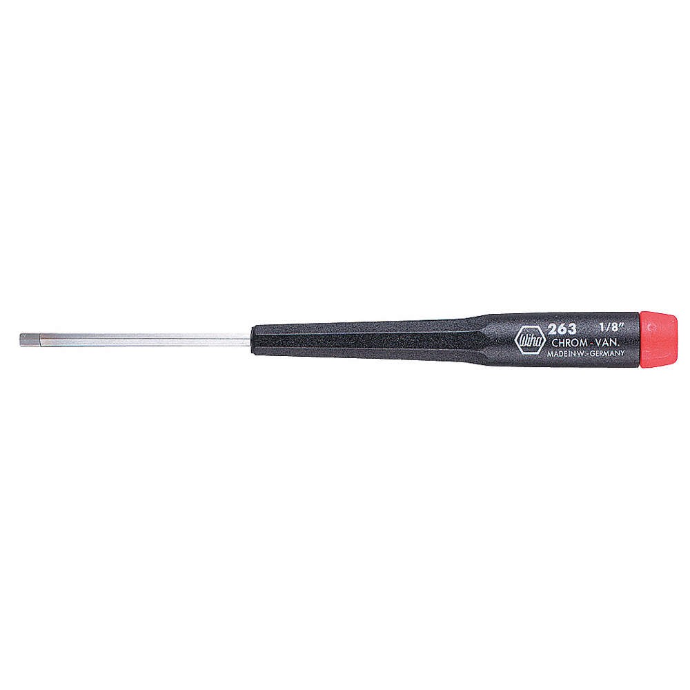 WIHA 26327 Precision Hex Screwdriver, 7/64 in 30D397
