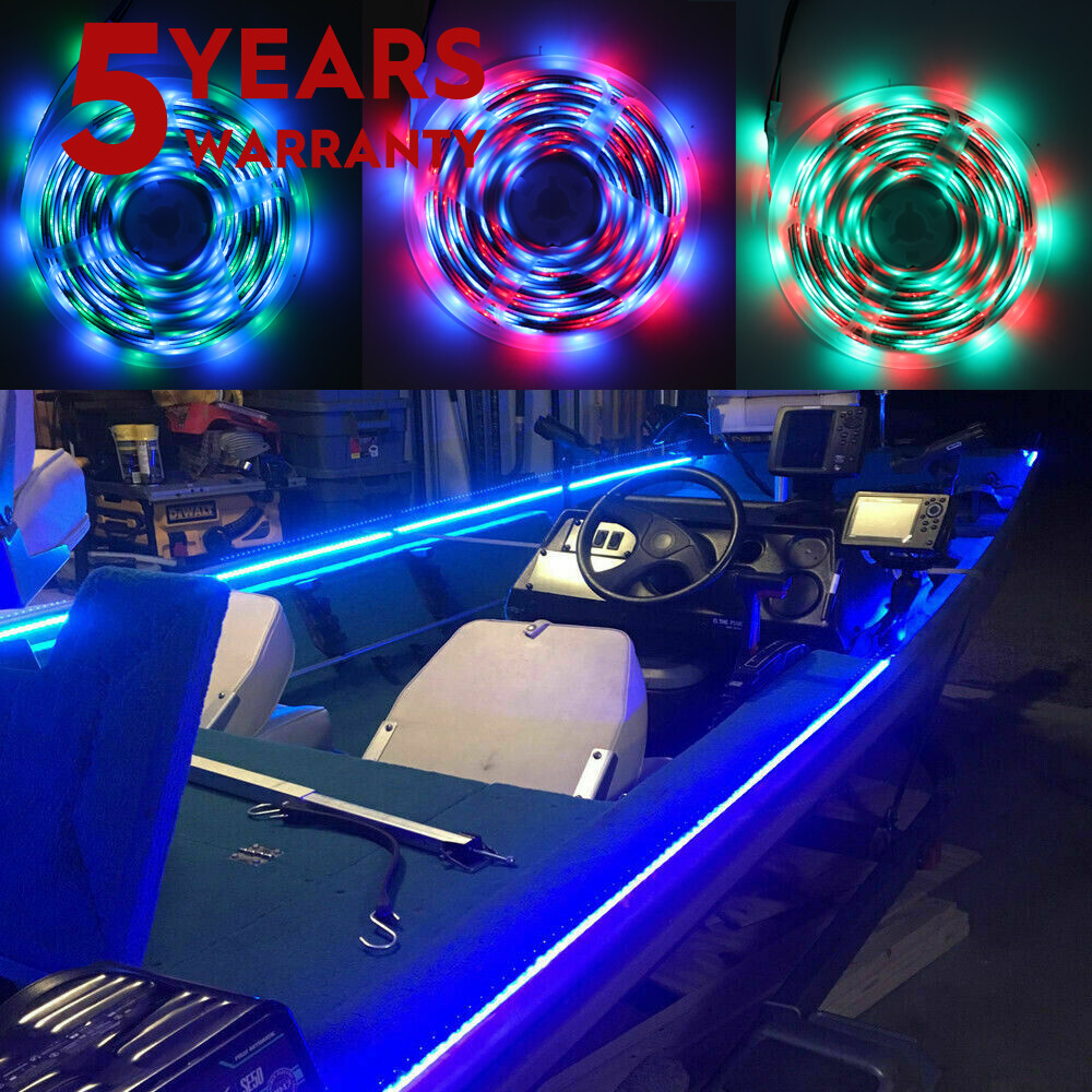 5M 300LED RGB Color Change Light Strip Waterproof For Marine Boat Yacht Fishing