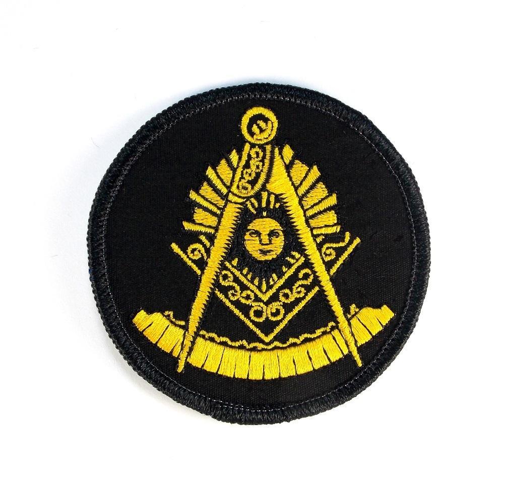 Masonic Past Master Square and Compass Embroidered Patch Iron Sew PWPM5040