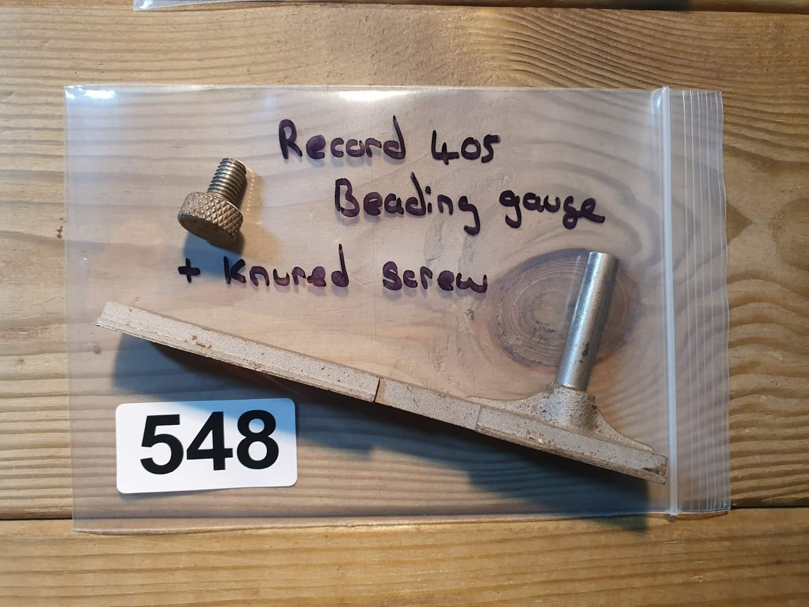 Vintage Record 405 Plane Beading Gauge Old Woodworking Hand Tools Carpentry Tool