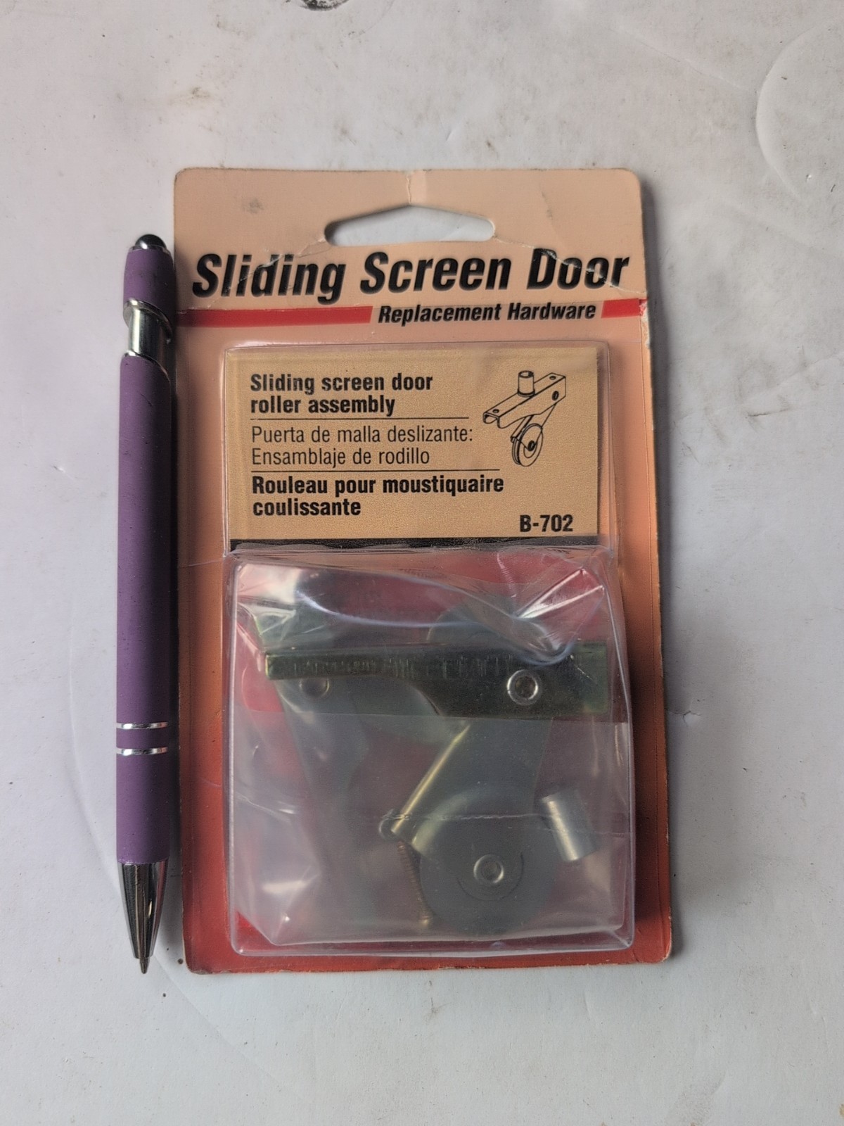 Sliding Screen Door B-702 Spring Loaded Roller Assem. 1 Inch Steel Wheel  AC25
