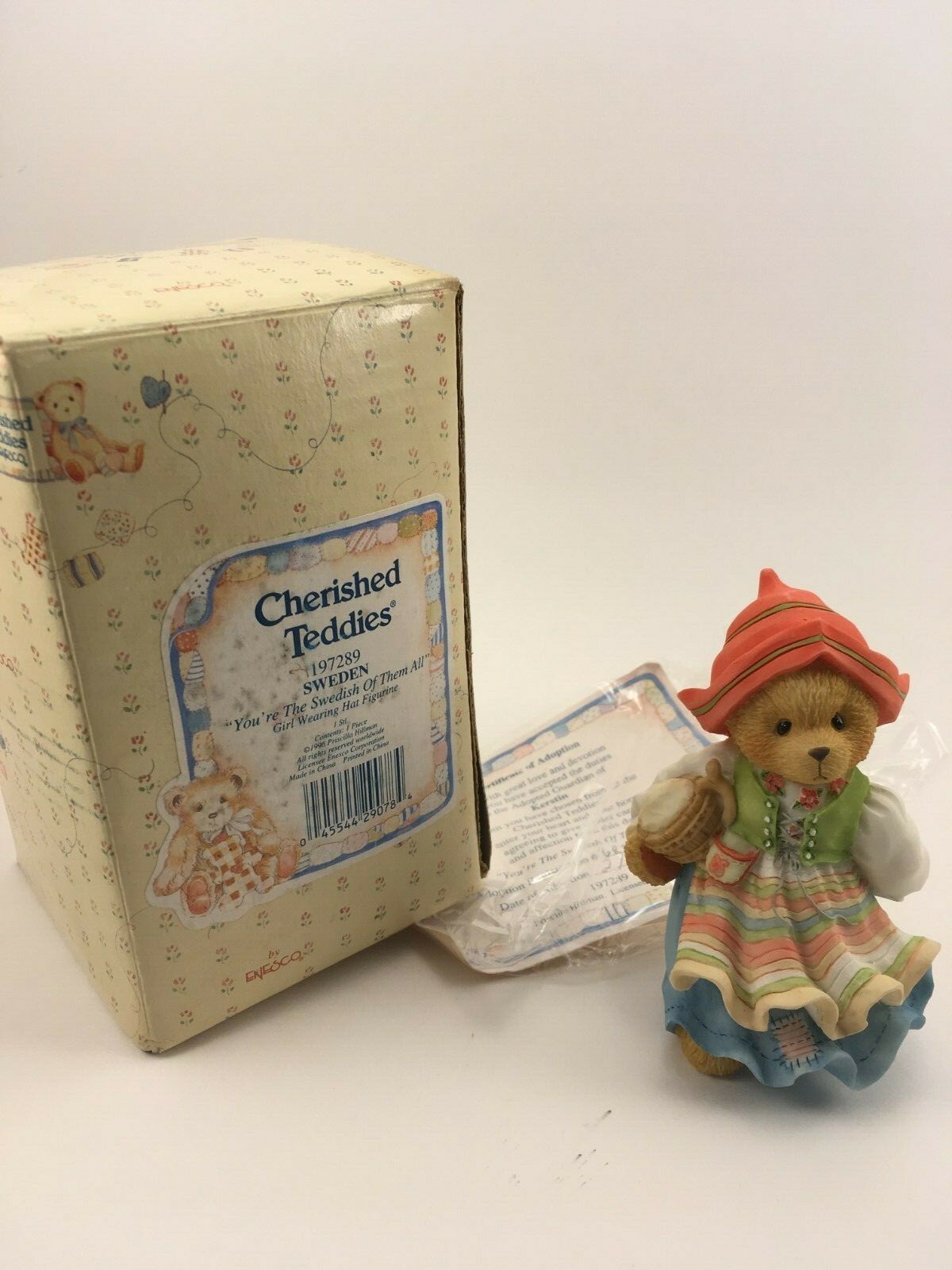 CHERISHED TEDDIES # 197289 SWEDEN w/original box & certificate