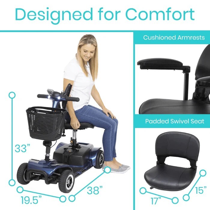 Vive P52 4-Wheeled Electric Scooter