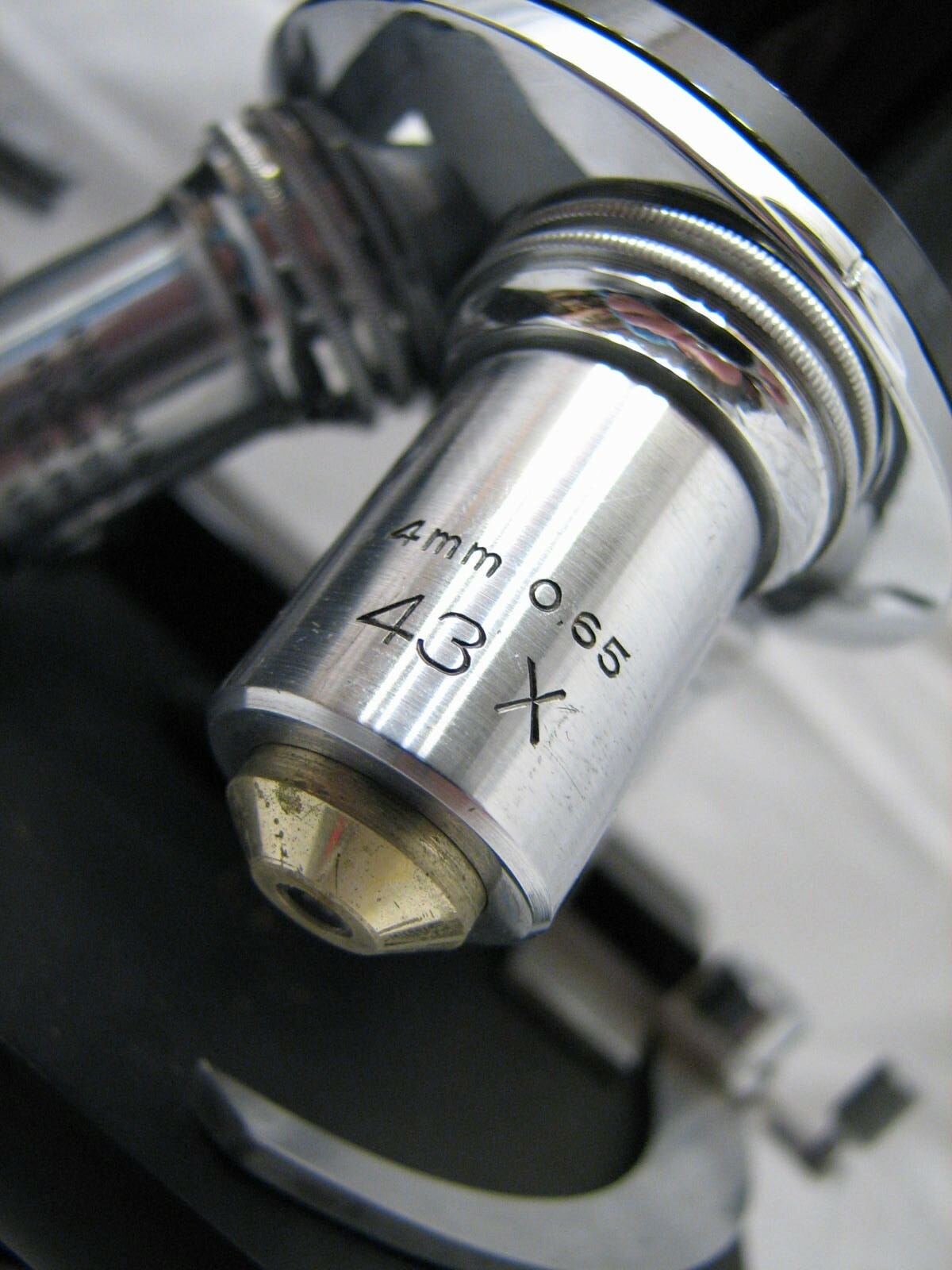 Vintage Bausch &Lomb Optical Microscope/Case Oil 97X Objective Compound Stage C