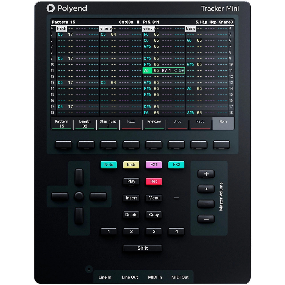Polyend Tracker Mini Standalone Audio Workstation Black LN