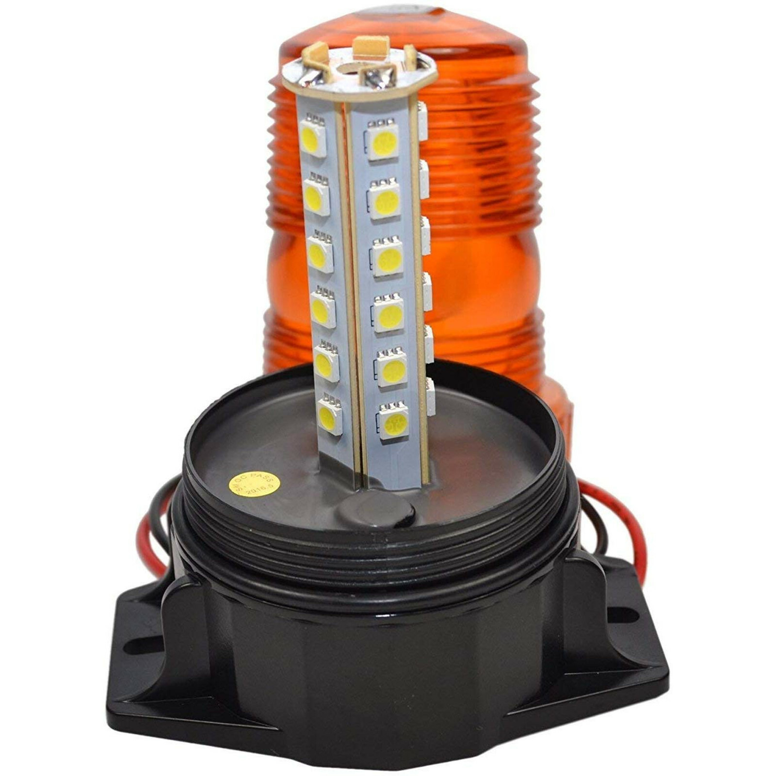 AMBER Mini Beacon Strobe Forklift 12-110V DC 360 Degrees Lighting Warning Light