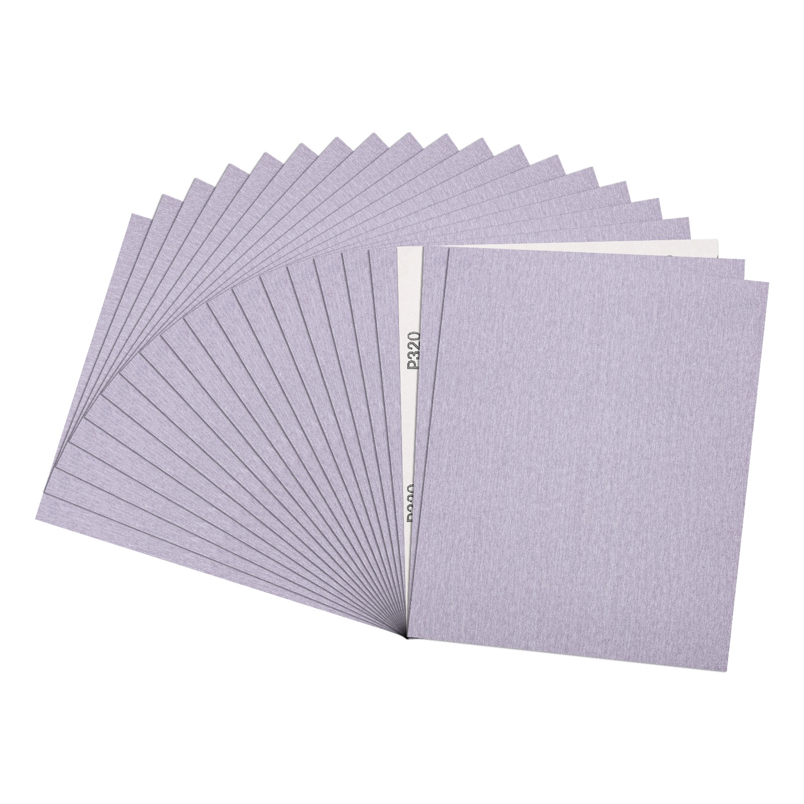 Sandpapers (9" x 11"/229mm x 279mm) 20 Sheet, 320 Grit Purple Sand Paper