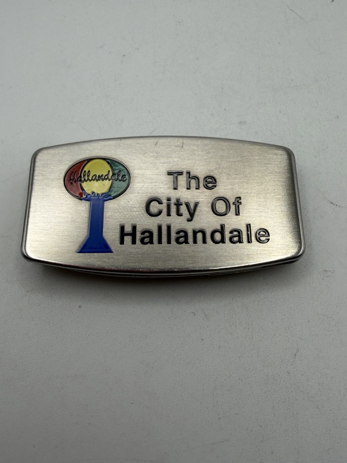 The City Of Hallandale Salesman Sample Zippo Money Clip File New