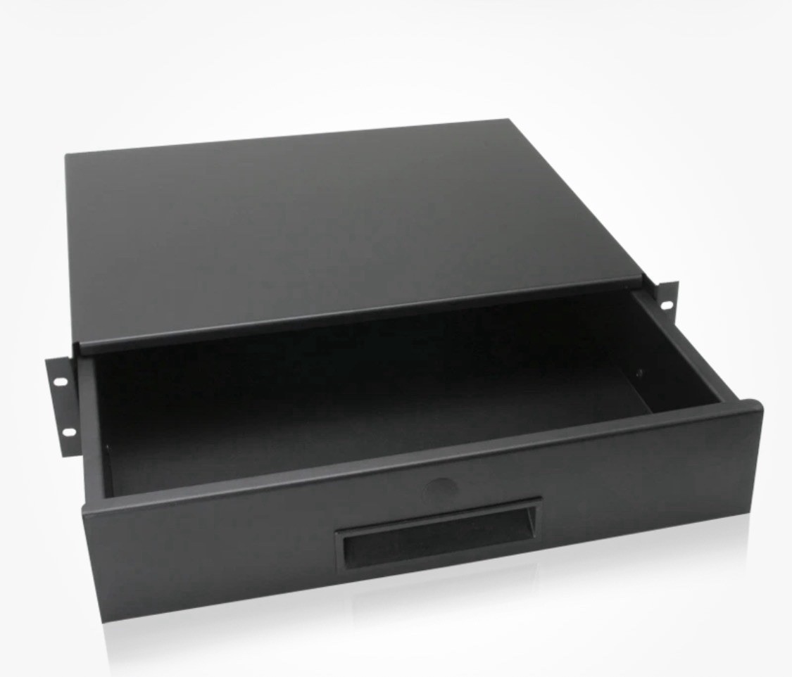 Atlas Sound SD2-14 Storage Drawer - Recessed 2RU with 14-inch Extension New!!