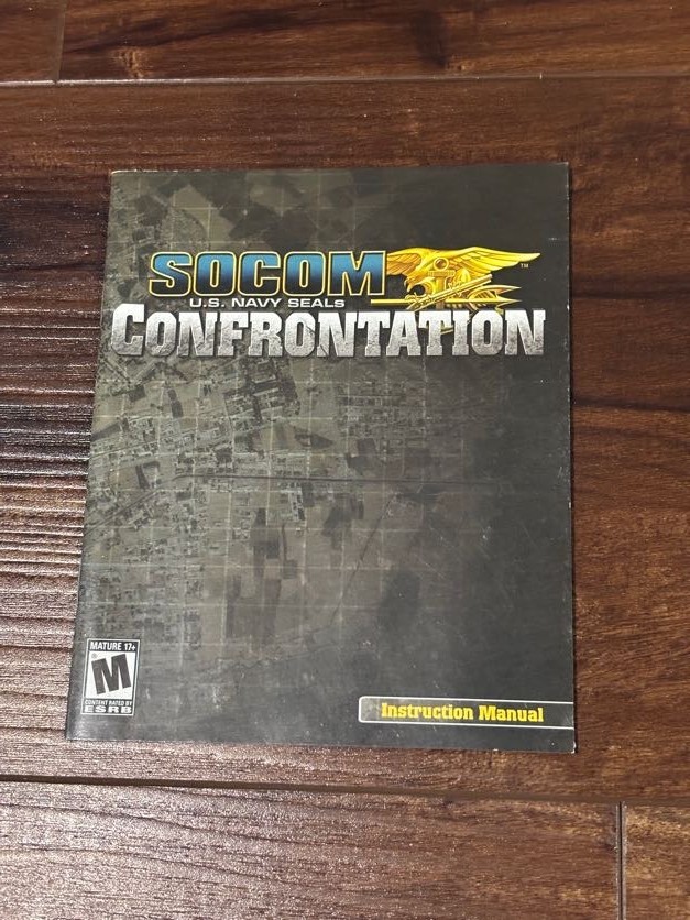 SOCOM US Navy Seals Confrontation Playstation 3 PS3 Instruction Manual Only