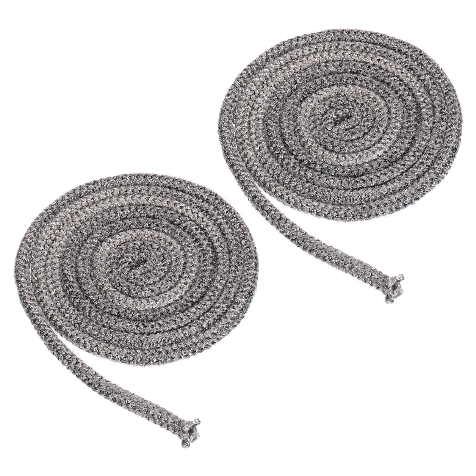 2Pcs 5/16"x 98" Wood Stove Gasket Graphite Fiberglass Round Seal Rope Black