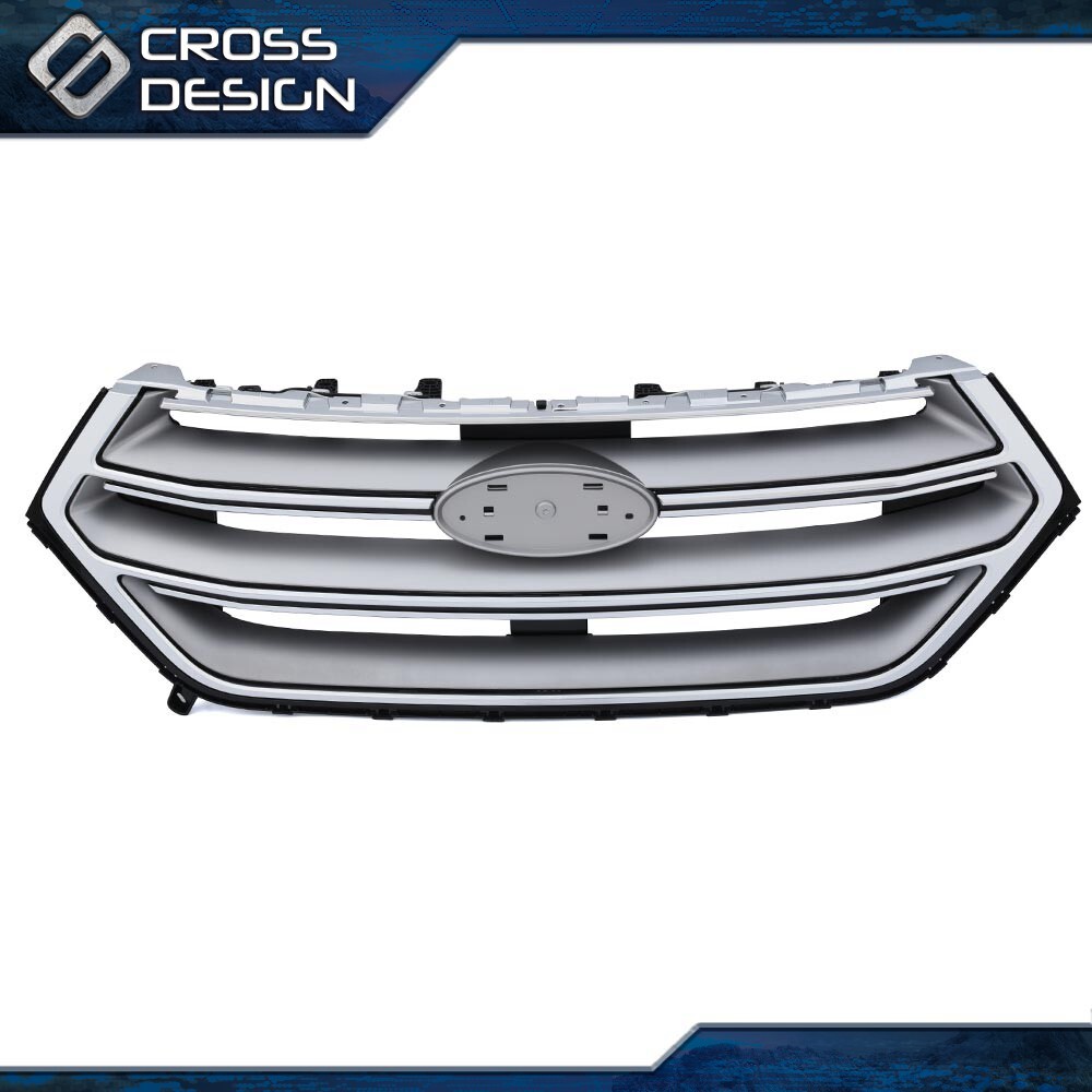 Chrome Front Upper Bumper Grill Grille US Fit For 2015-2018 2016 2017 Ford Edge