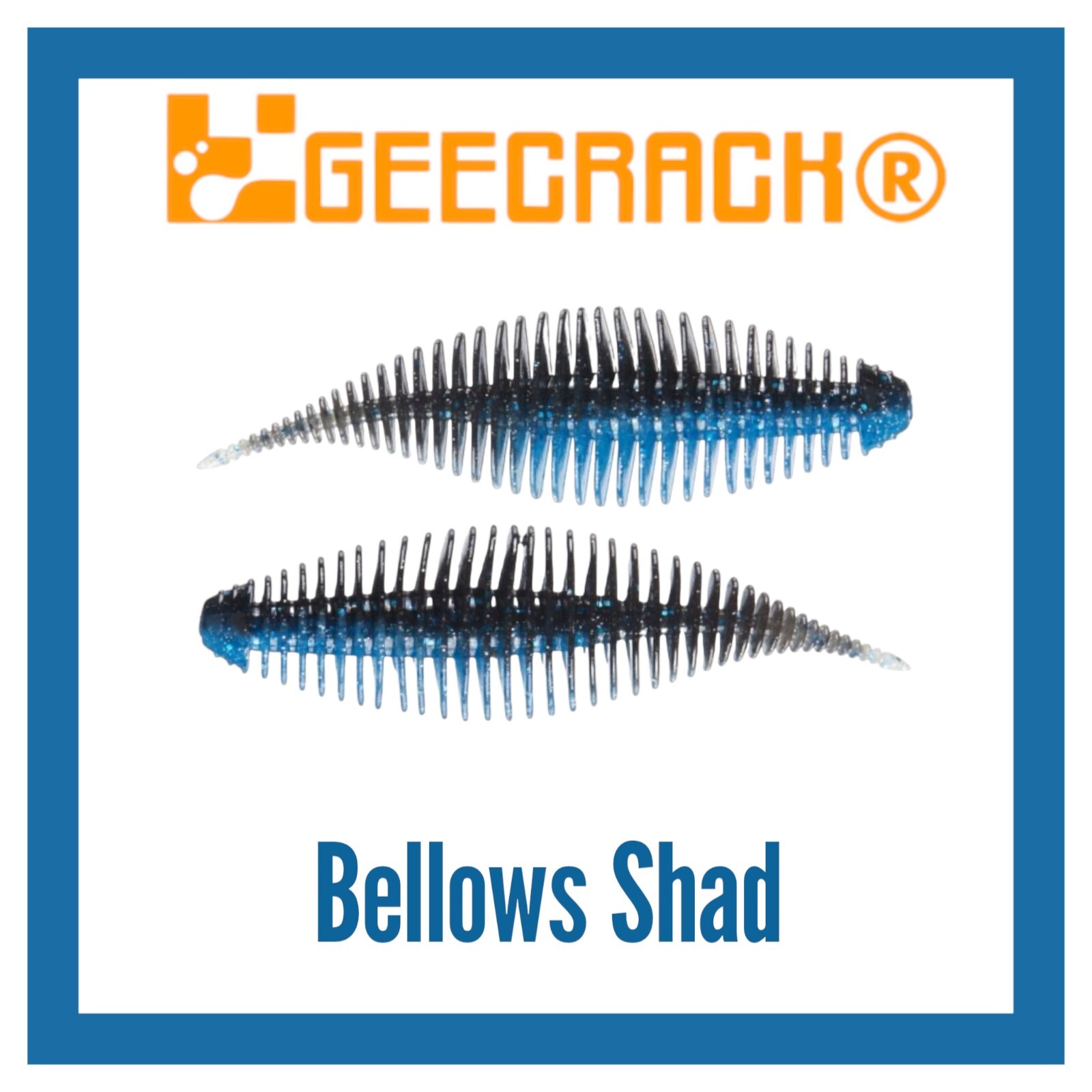 Geecrack Bellows Shad Soft Plastic Bait / Trailer - Choose Size & Color