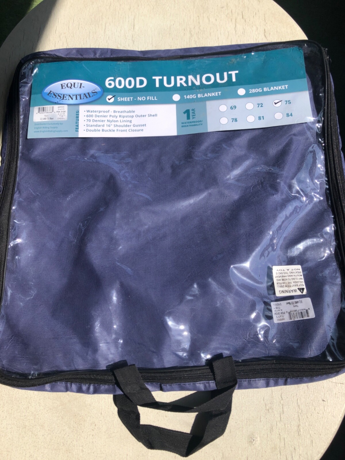 Equi-Essentials 600D Turnout, 75"