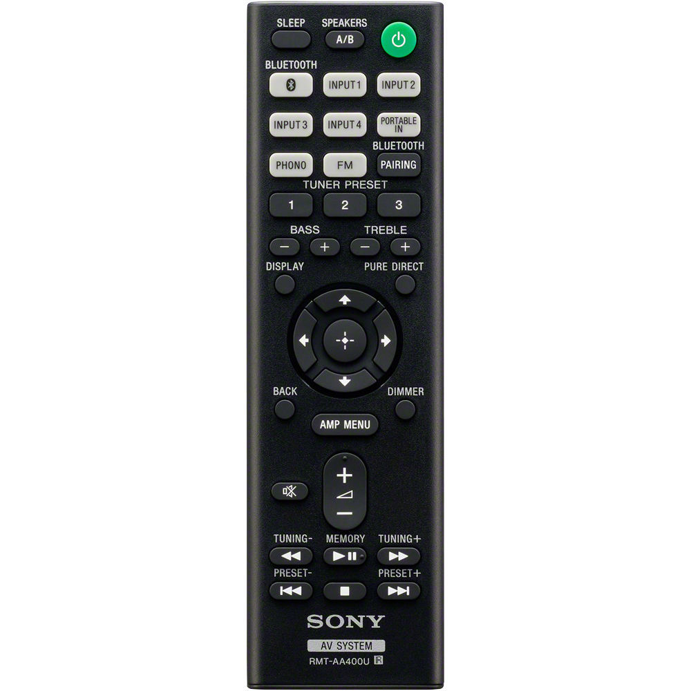 Sony 2-Channel Stereo Receiver with Bluetooth Phono & Aux Input - STR-DH190