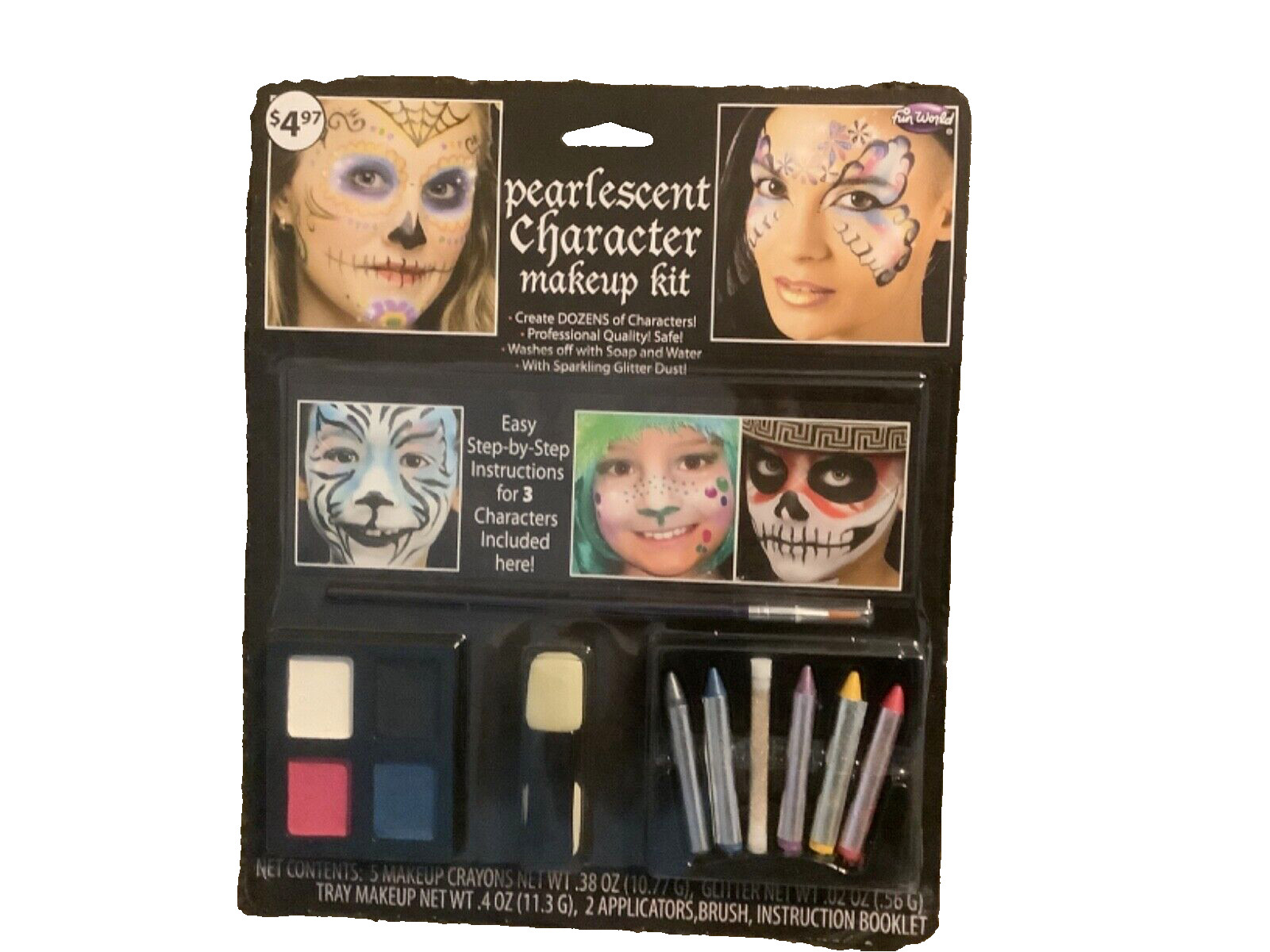 MEGA Lot 8 Glitter Eye Lash Makeup Kit Halloween Costume Fairy Tattoo