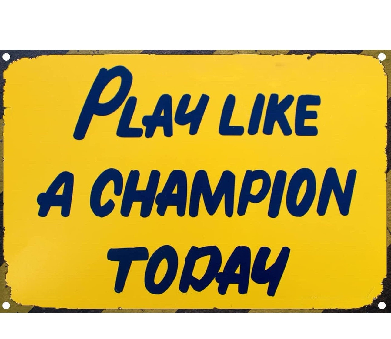 New Notre Dame Play Like A Champion Today Tin Sign Bar Man Cave Den Garage 8x12