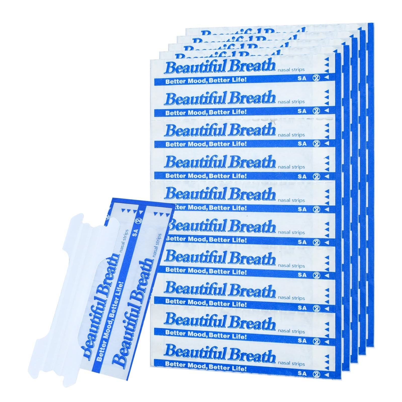 Upgraded Version - Invisible and Transparent Nasal Strips (66mm*19mm) (100) 100