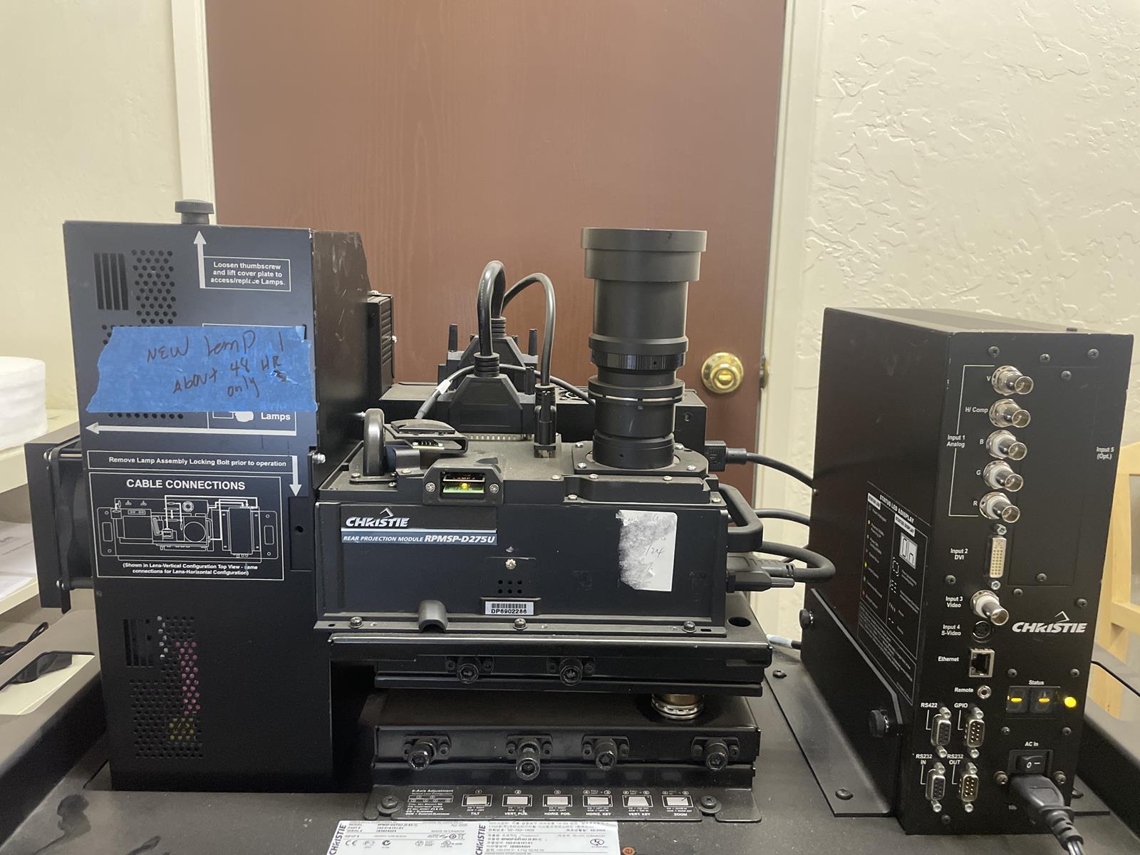 CHRISTIE DIGITAL SYSTEMS 102-016-101-01 PROJECTION SYSTEM