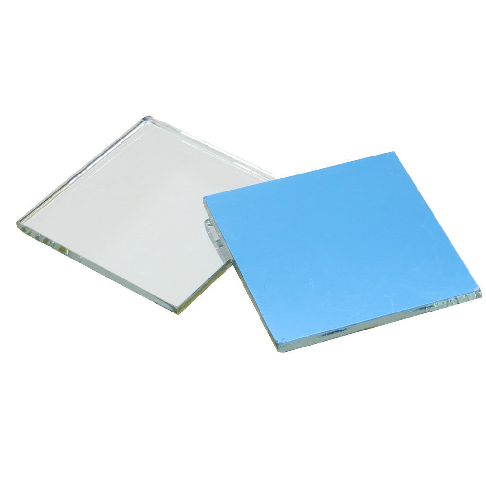 2Pcs 50x50mm Glass First Surface Mirror - 96% Reflective Optical Grade-3mm Thick