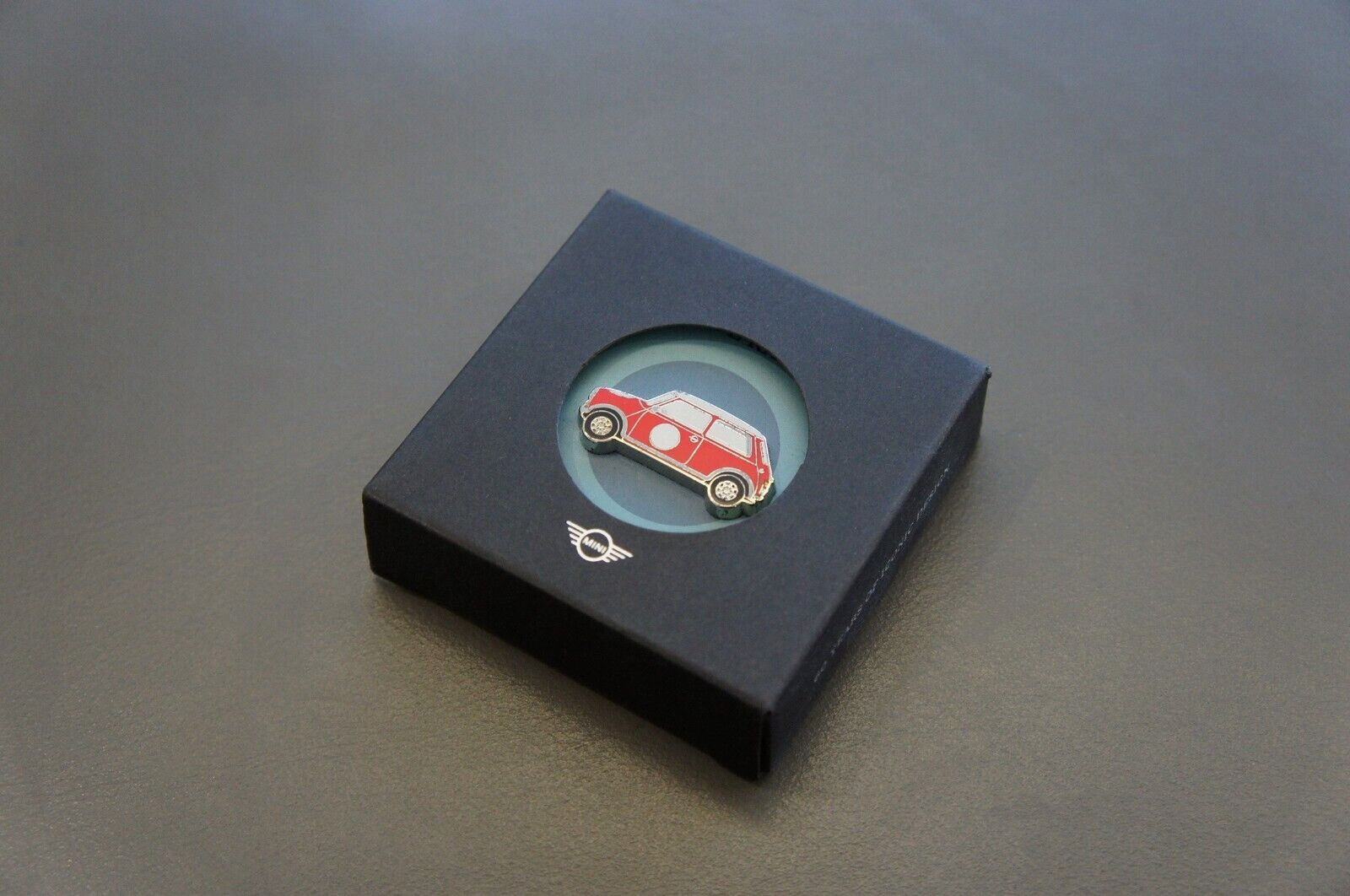 NIB Genuine MINI Cooper Cafe Racer Red Collectible Enamel Metal Lapel Pin Badge