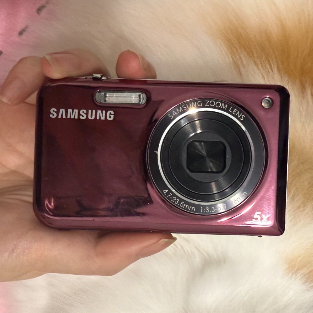 Samsung PL170 Digital Camera 16.1MP 5x Optical Zoom Red Exposure Compensation