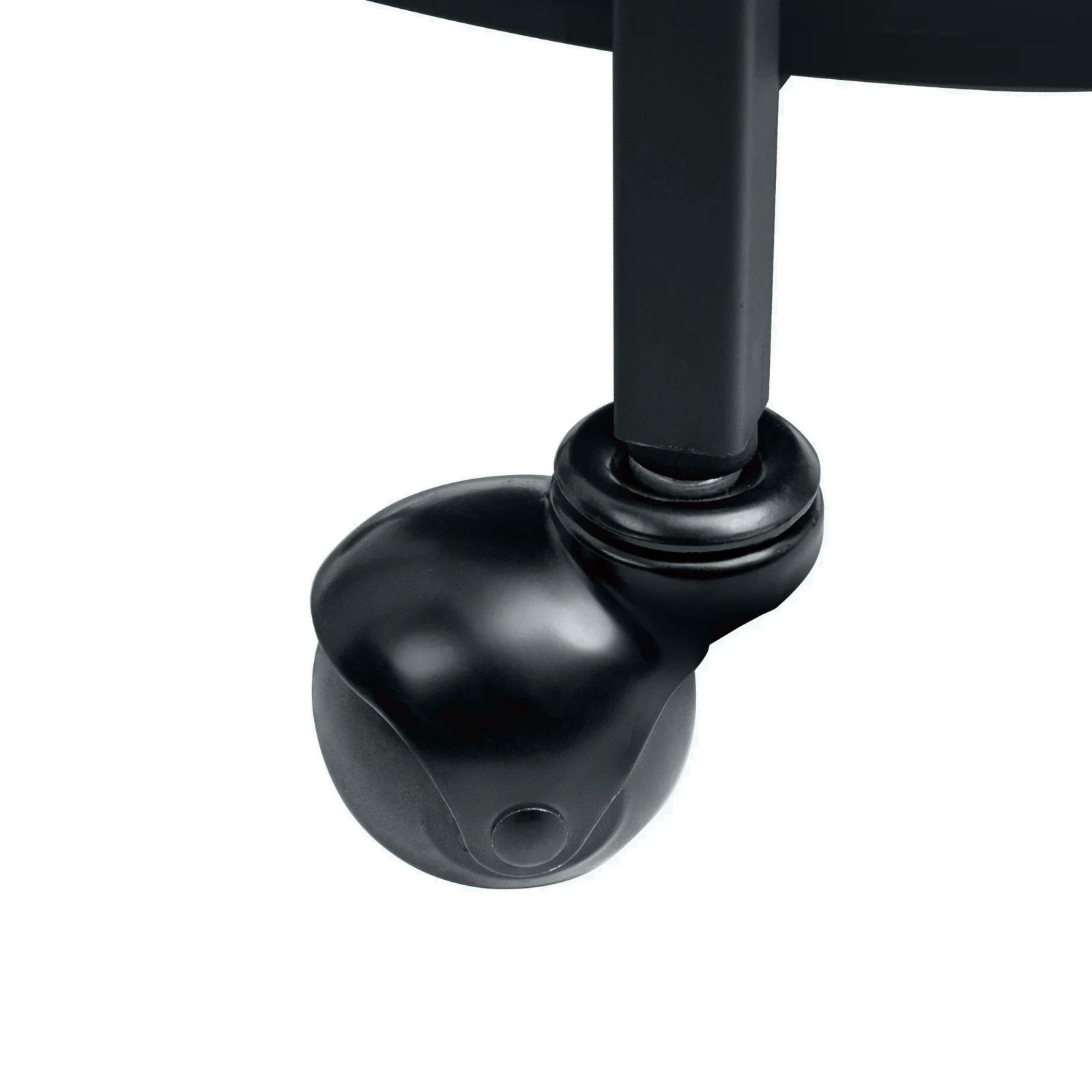 Mainstays 32" 3-Tier Rolling Round Kitchen Storage Bar Cart, Black