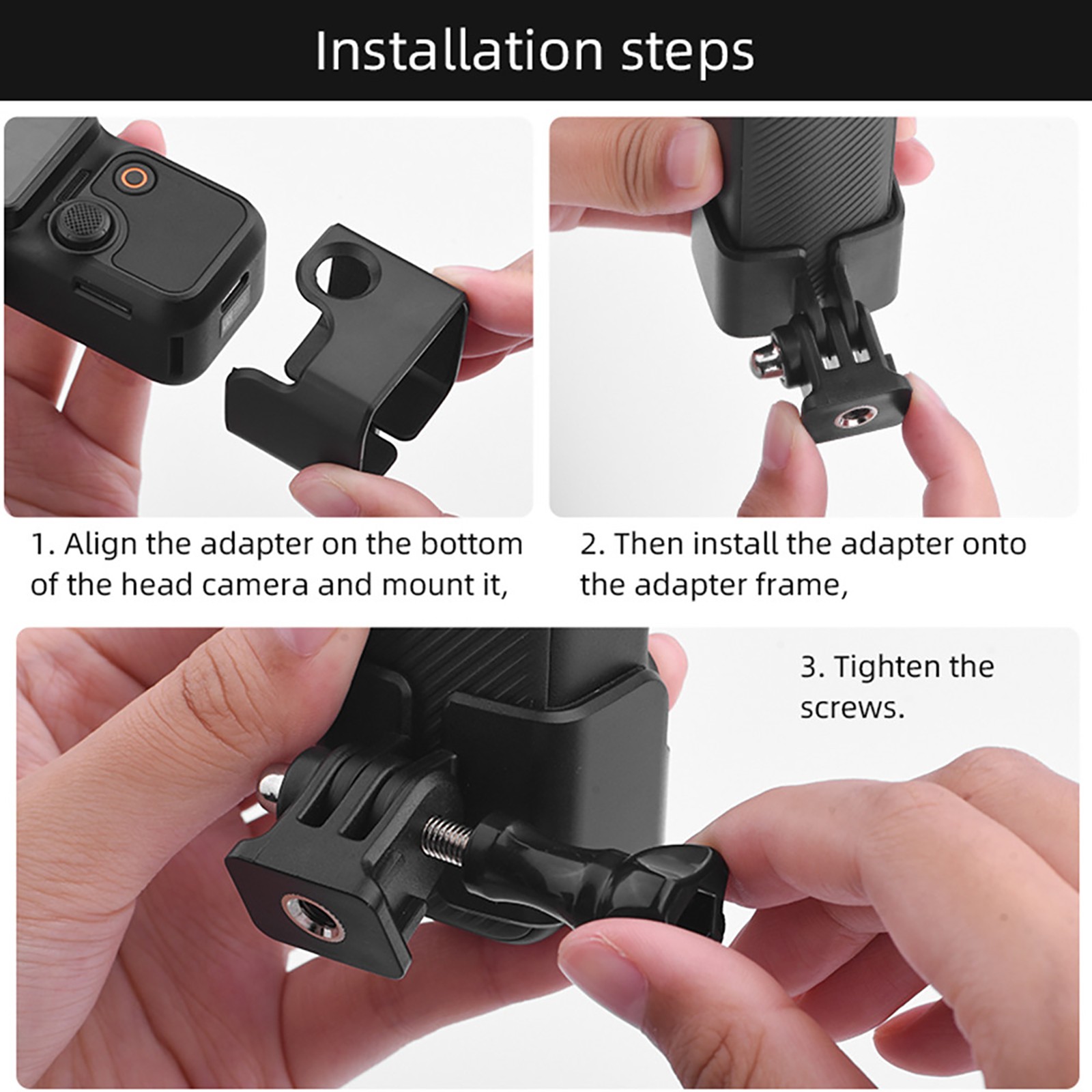 1Set Extension Adapter Mount Holder Frame Kit For DJI Osmo Pocket 3 Gimbal